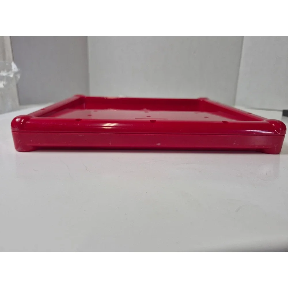 Battat Hide & Seek Alphabet Board Kids Educational Toy Red picture number flaps